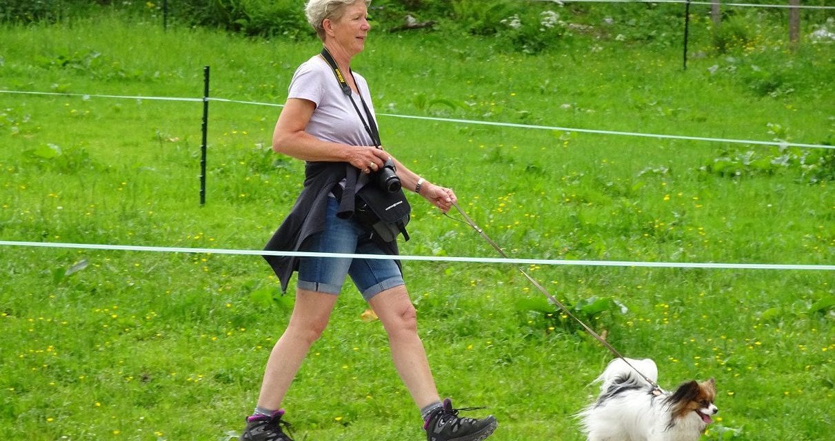 In Beweging: 2x per dag loopt Netty kilometers met haar hondje Bella