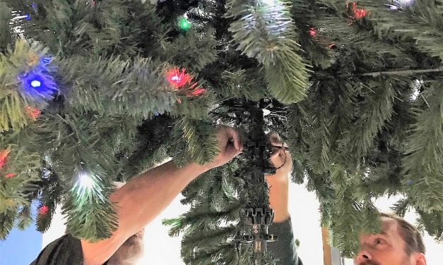Vrijwilligerswerk via Nederland Cares: glimlach voor een kerstboom