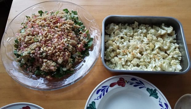 Sjiek kliekje: Couscous met paksoi en granaatappel