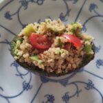 Restje quinoa past in avocado